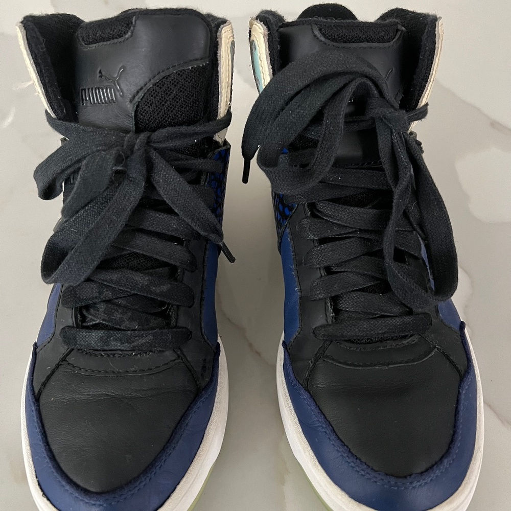 Alexander McQueen X Puma High Top Brace Femme Sneakers